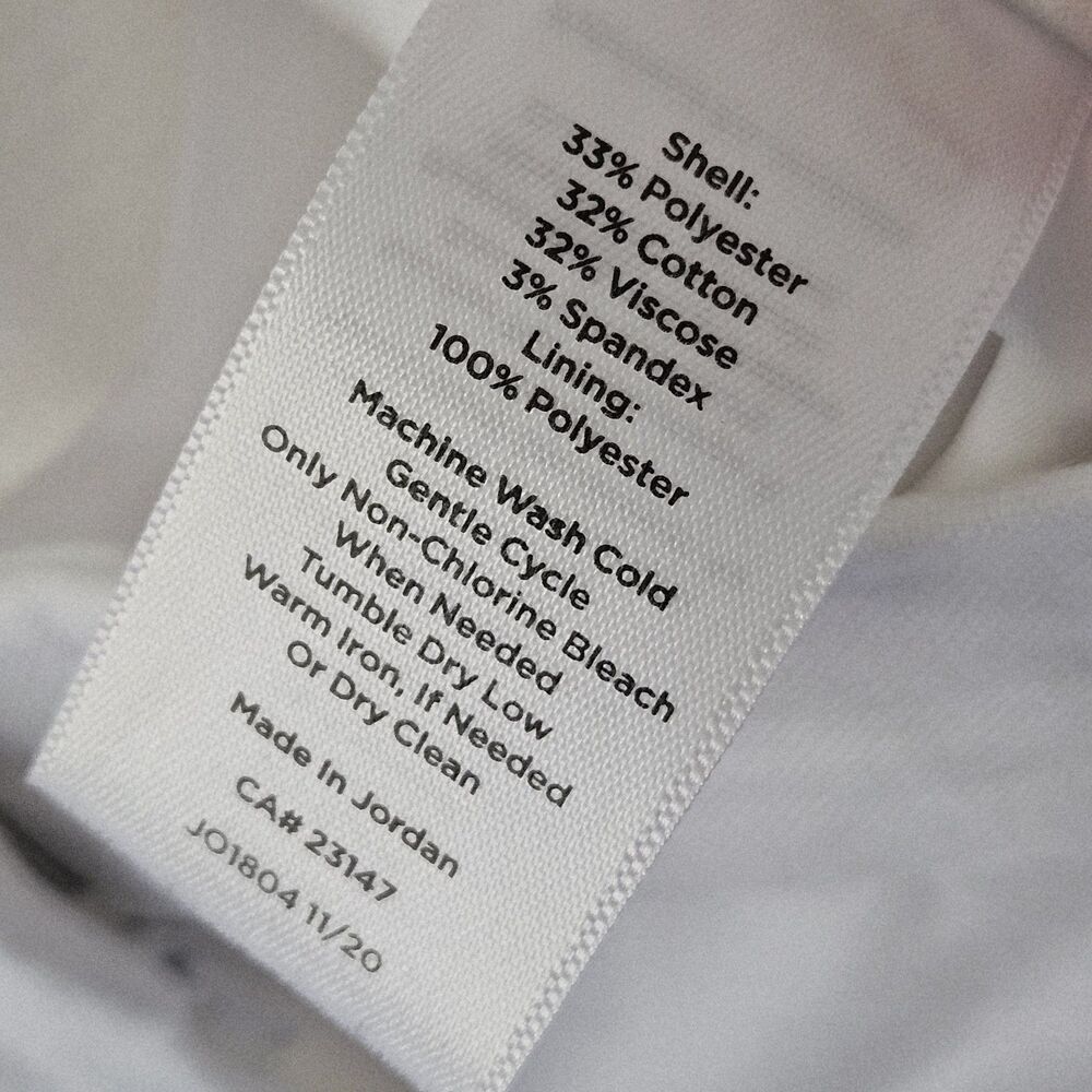 Talbots White Cropped Chino Pants Womens Size 12 PETITE Preppy Coastal Summer - Picture 4 of 7